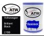 Preview: Volkswagen, Brilliant Black, LY9B: 500ml Lackdose, von ATW Autoteile West.